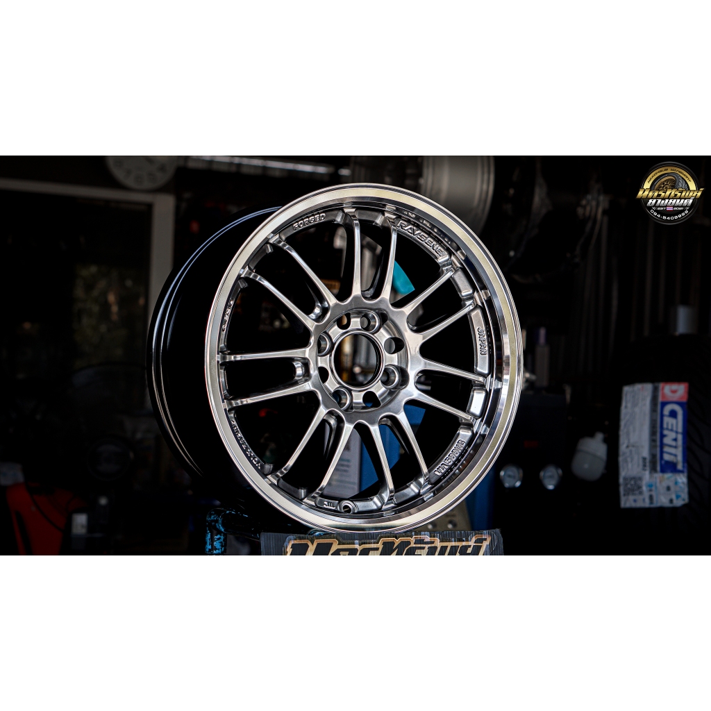 ล้อ RE30 15x7 et35 งาน Kspeed สี FormulaSilver 4รู100 ราคา 1 วง