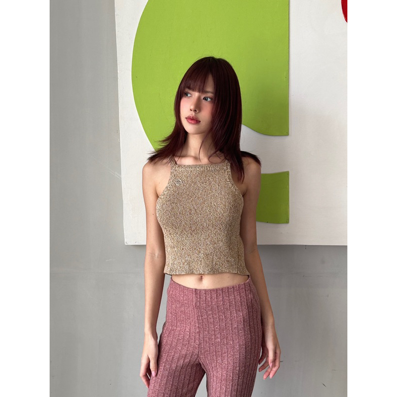 unnie knit top เสื้อกล้ามไหมพรม เสื้อนิ้ตทรงน่ารัก
