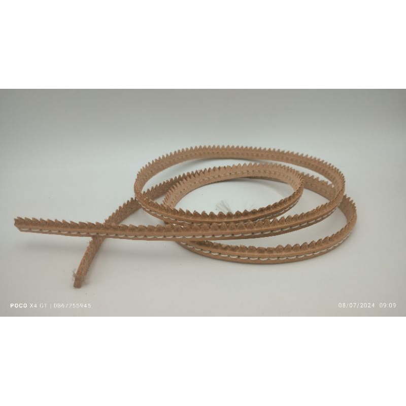 อะไหล่พื้นรองเท้า ฟันหนังเย็บเชือกขาว