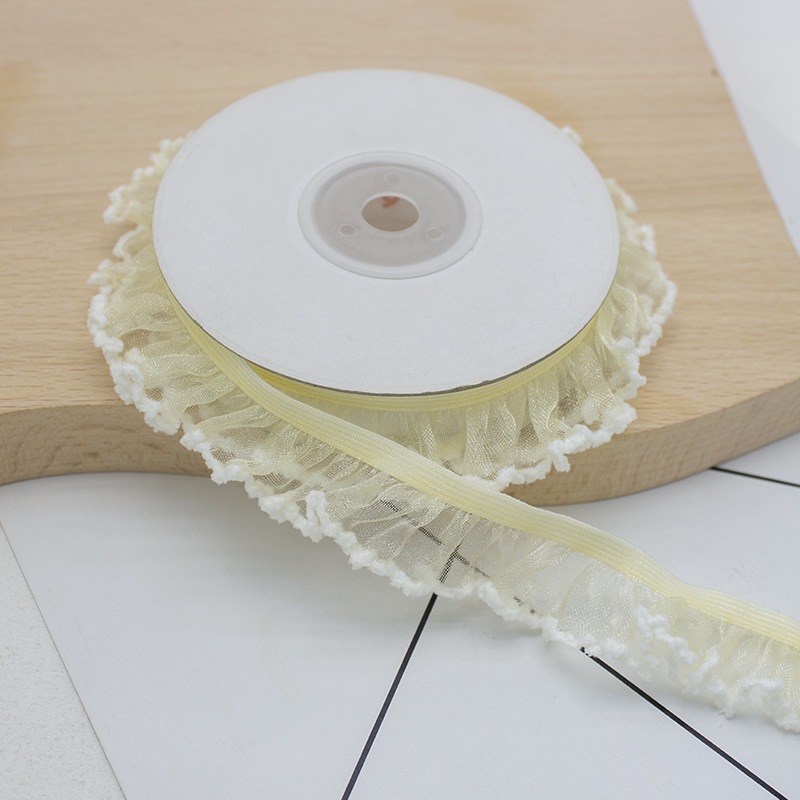 ริบบิ้นระบายยืดกว้าง 2 ริบบิ้นผ้าแต่งชาย DIY - รูปที่ 2