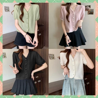 QKshop ใหม่ เสื้อเบลาส์ผู้หญิง สไตล์เรียบง่ายลุคคุณ สีสวยทุกสี ผ้าไม่หนาไม่บางมากกำลังดี ใส่สบายสุดๆ แมทช์ง่าย