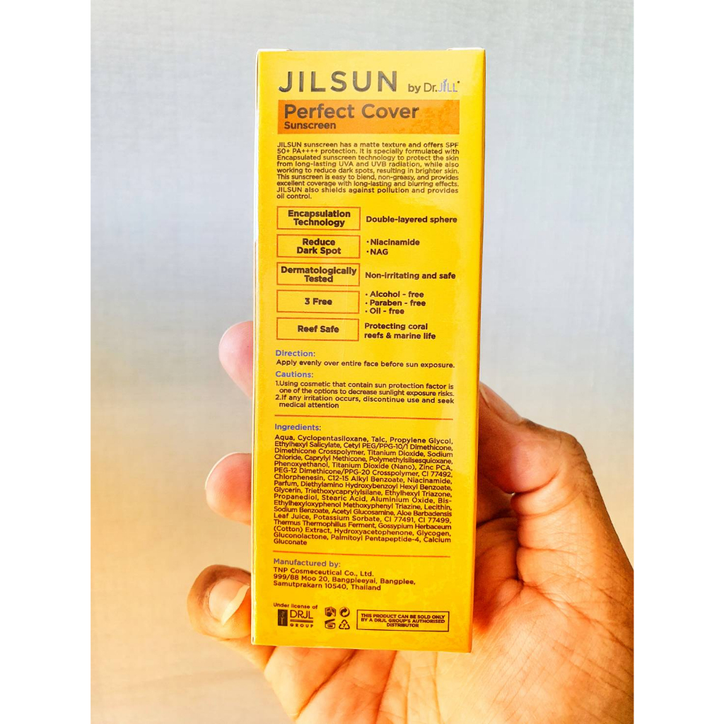 [ส่งทันที] 2แถม1 Dr.jill ครีมกันแดดสีส้ม Jilsun Perfect Cover SPF50+ ใช้ได้ทุกสภาพผิว ของแท้ ส่งฟรี รูปที่ 4