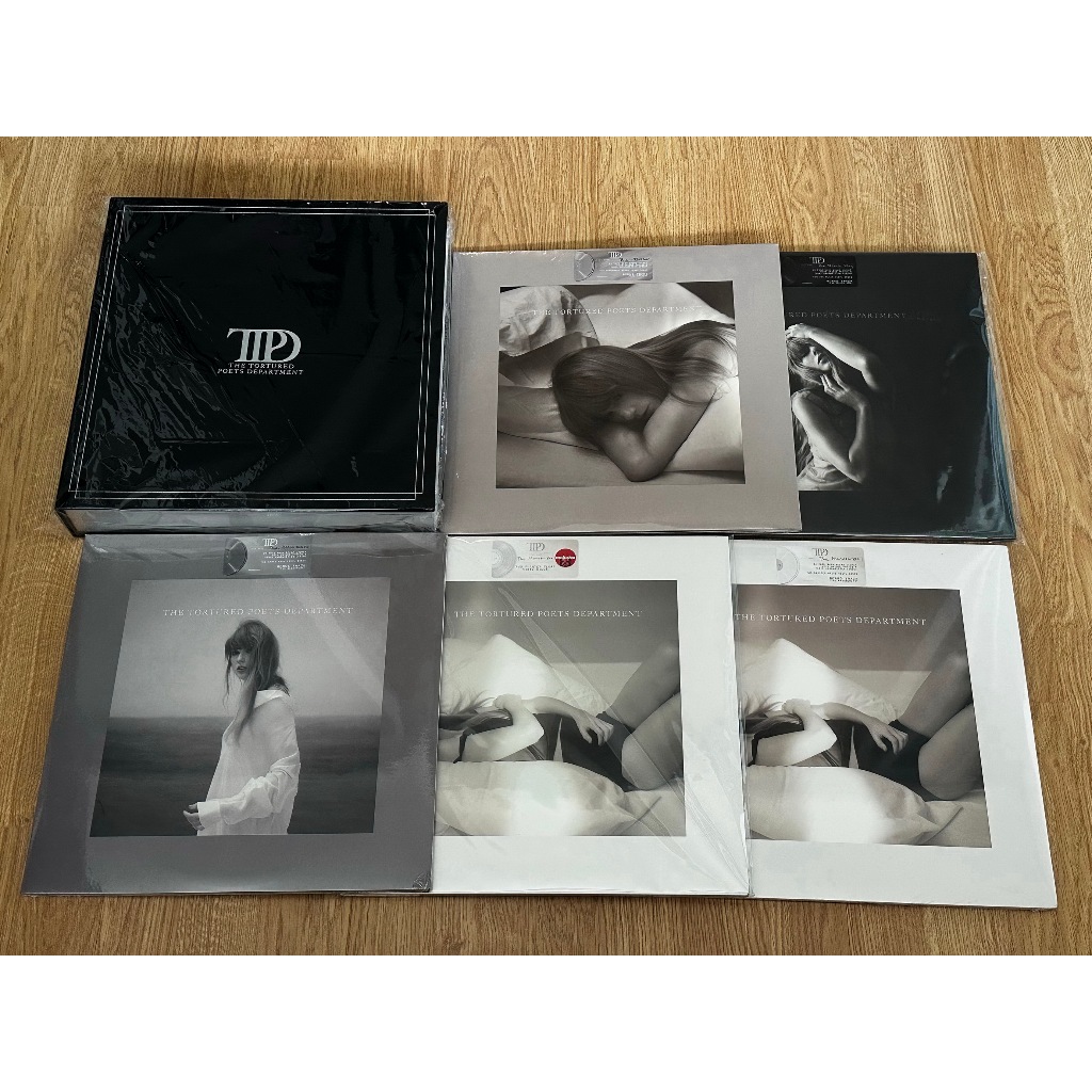 แผ่นเสียง Vinyl Taylor Swift TTPD The Tortured Poets Department (New & Sealed) & Official TTPD Vinyl Display Case