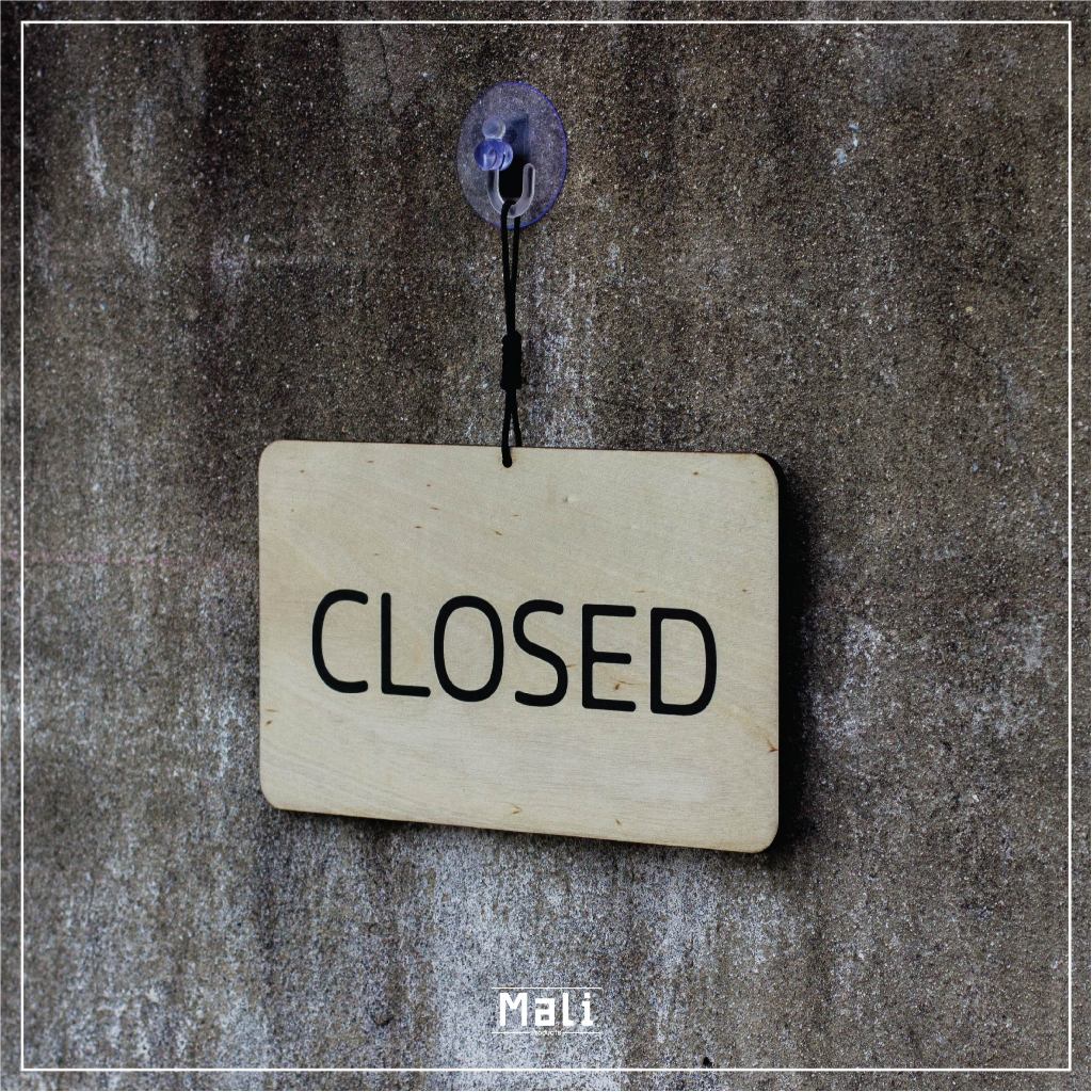 ป้าย เปิด/ปิด OPEN/CLOSED ไม้ ราคา ถูกที่สุด ดีลบีเคเค แกลเลอรีภาพที่ 4