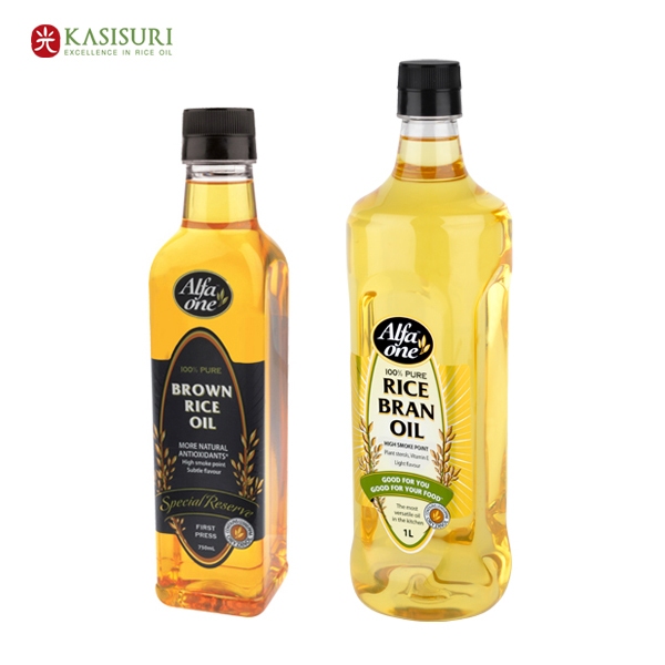 ALFA ONE น้ำมันรำข้าว RICE BRAN OIL บรรจุ set 2 ขวด SKU3