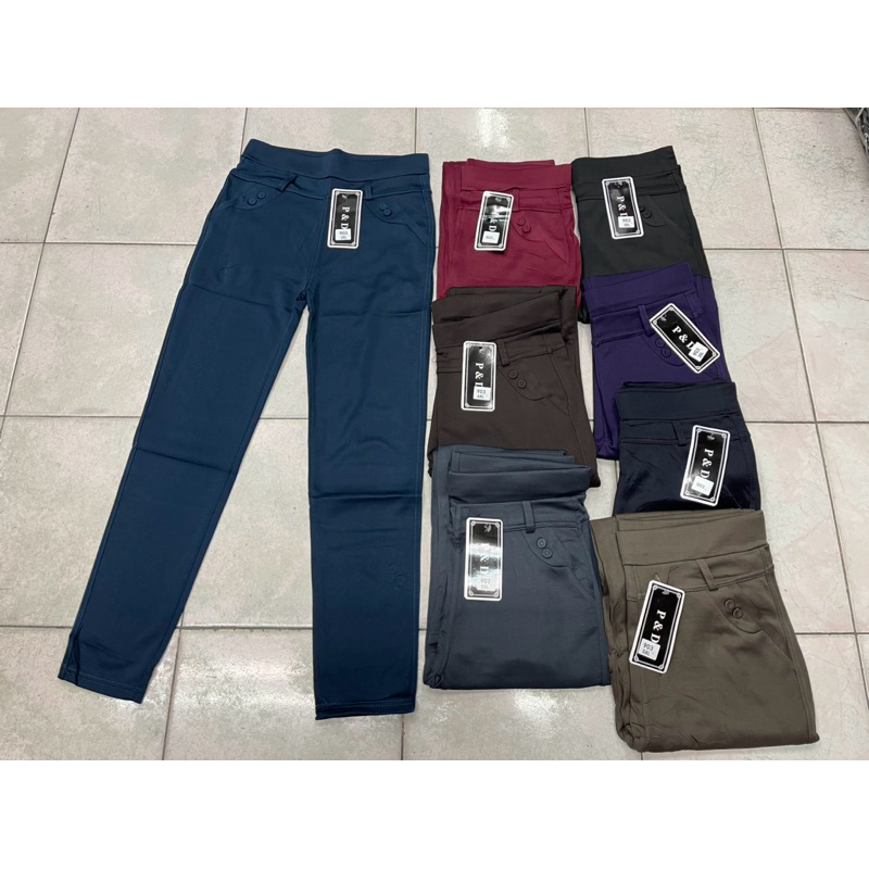 903#กางเกงทำงาน ผ้ายืดผ้ามันผ้าหนา มีไซส์ 3xl 4xl 5xl 6xl 7xl