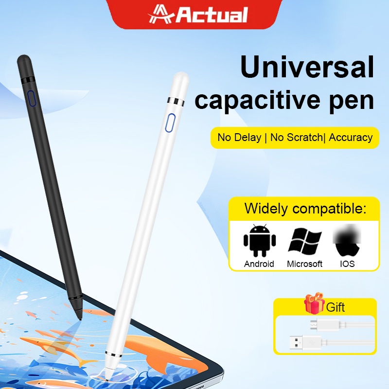 Actual Stylus ปากกาโทรศัพท์ ปากกาทัชสกรีน Capacitive เขียนหน้าจอ สำหรับโทรศัพท์