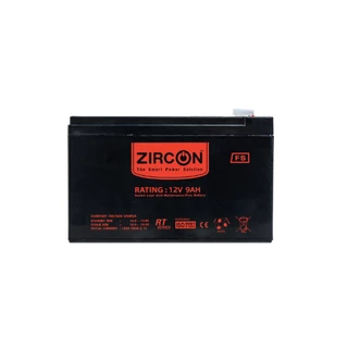 ZIRCON BATTERY แบตเตอรี่ 12V 9Ah ชนิดMaintenance Free Battery