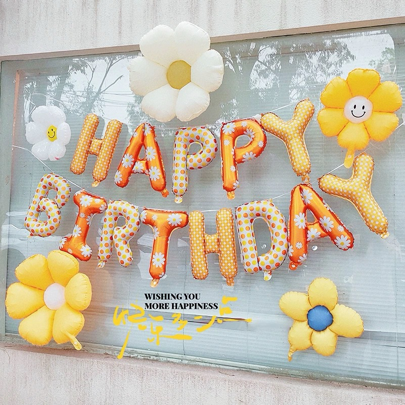 ลูกโป่งตัวอักษร ลูกโป่งฟอยล์วันเกิด สีใหม่ Happy birthday ร้านไทย พร้อมส่ง