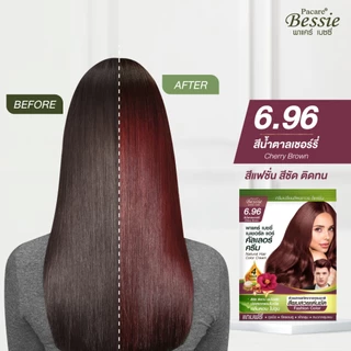 [ซื้อคู่ ถูกกว่า!!] Pacare Bessie สีย้อมผม พาแคร์ เบซซี่ สีย้อมผมออแกนิค ปิดผมขาว สีผมสวย ติดทนนาน ปราศจากแอมโมเนีย