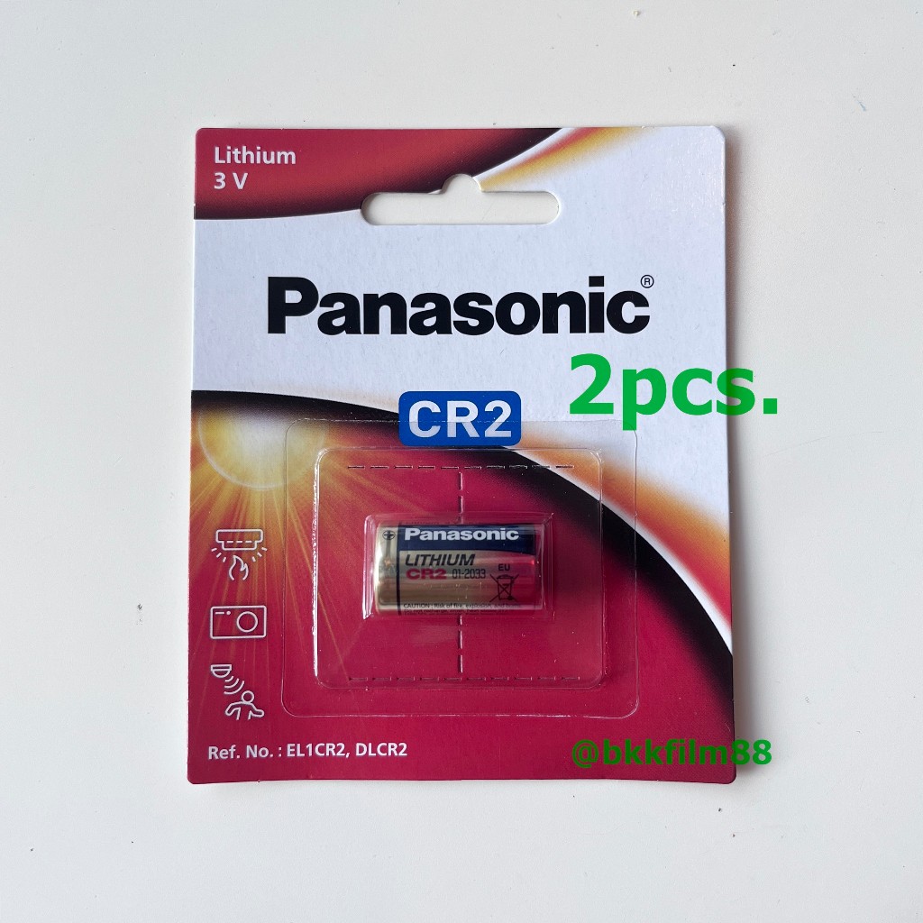 ถ่าน2ก้อน Panasonic CR2 ถ่านลิเที่ยม สำหรับ กล้อง Polaroid Instax Mini 25 ของแท้ Lithium Battery 3V