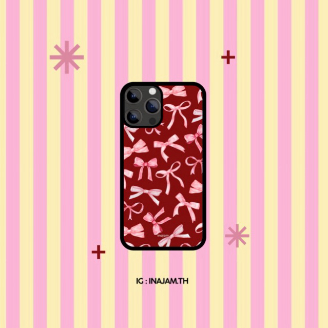 เคสไอโฟนลายโบว์แบรนด์ Inajam Collection Miracle Ribbon