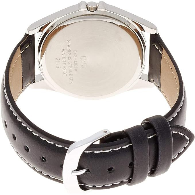 CITIZEN watch analogue, waterproof, date, leather belt D026-304 Men's white direct from japan
