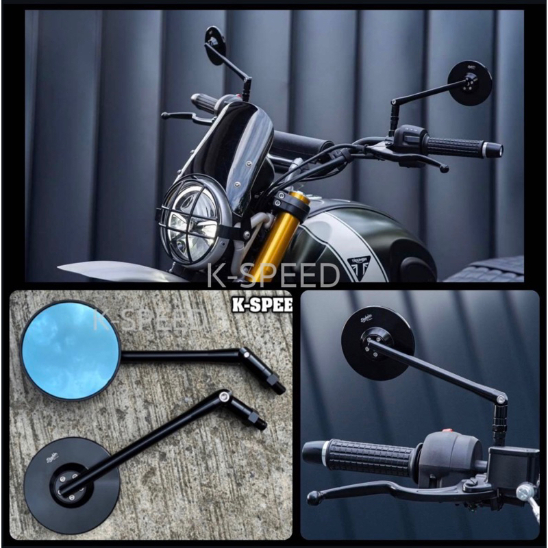 กระจกมองข้าง Diabolus ทรงกลม for Speed400 & Scrambler400 x SX17