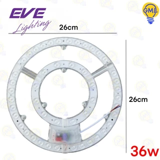 EVE แผงไฟ LED 24W 36W แสงขาว หลอดไฟ LED หลอดไฟนีออนกลม แผงแม่เหล็ก