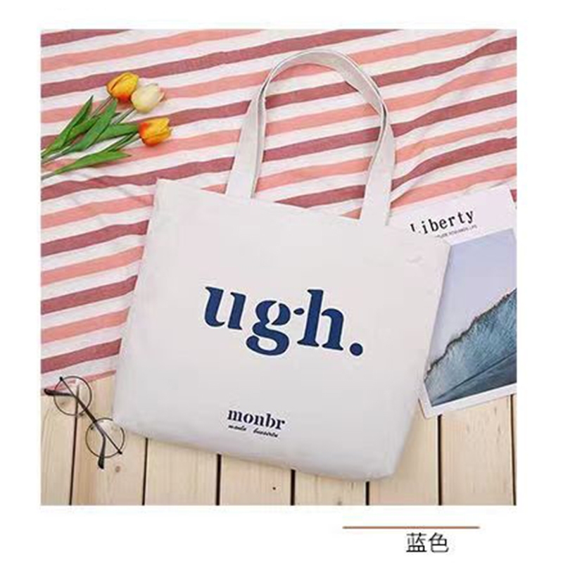 พร้อมส่งจากไท✨Tote กระเป๋าถือ Lazy Wind Tote Bag INS วรรณกรรมและศิลปะที่เรียบง่ายความจุขนาด