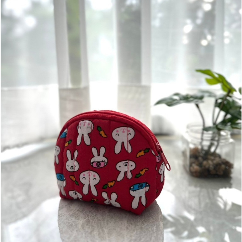 กระเป๋าสตางค์ผ้าHand Made ทรงก้นหอย ใส่เหรียญใส่บัตรใส่Airpordได้ ขนาด 5*12*9 ซม. ของขวัญปีใหม่ ของชำร่วย