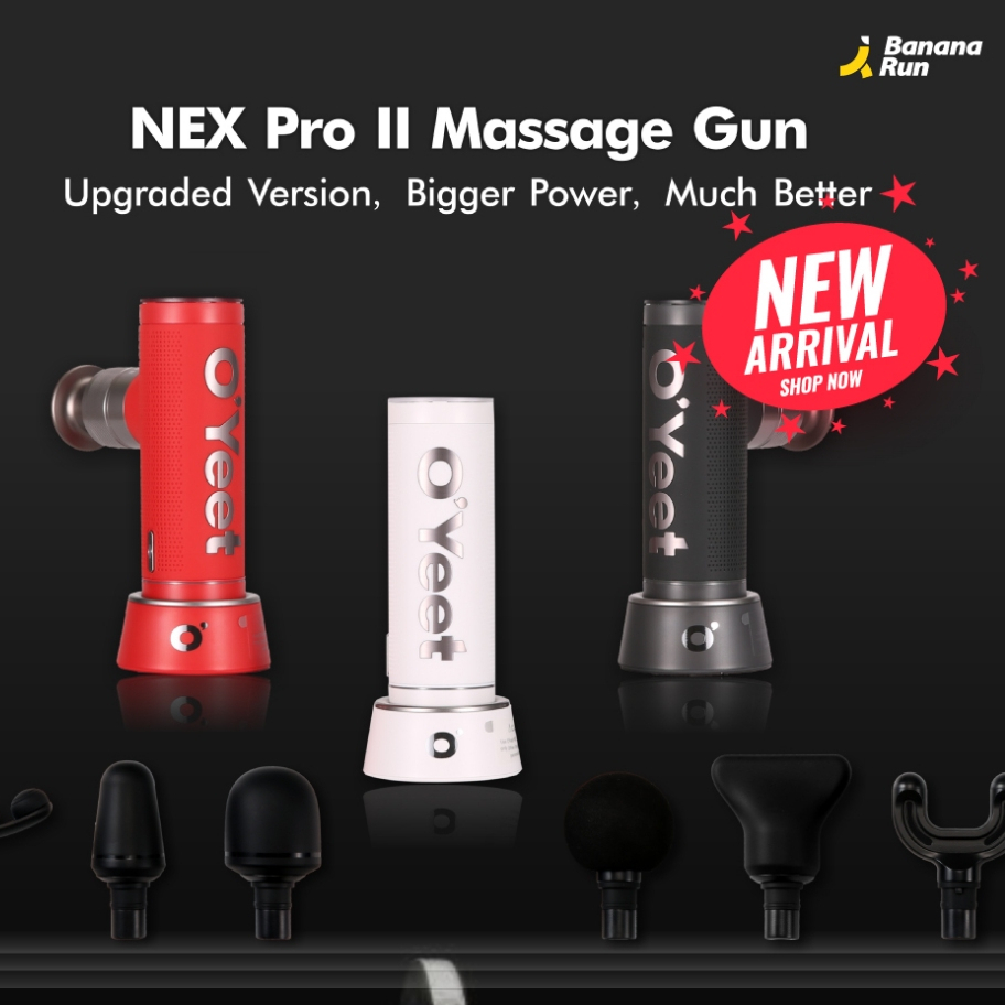 Oyeet Nex Pro II Massage Gun ปืนนวดคลายกล้ามเนื้อ Bananarun