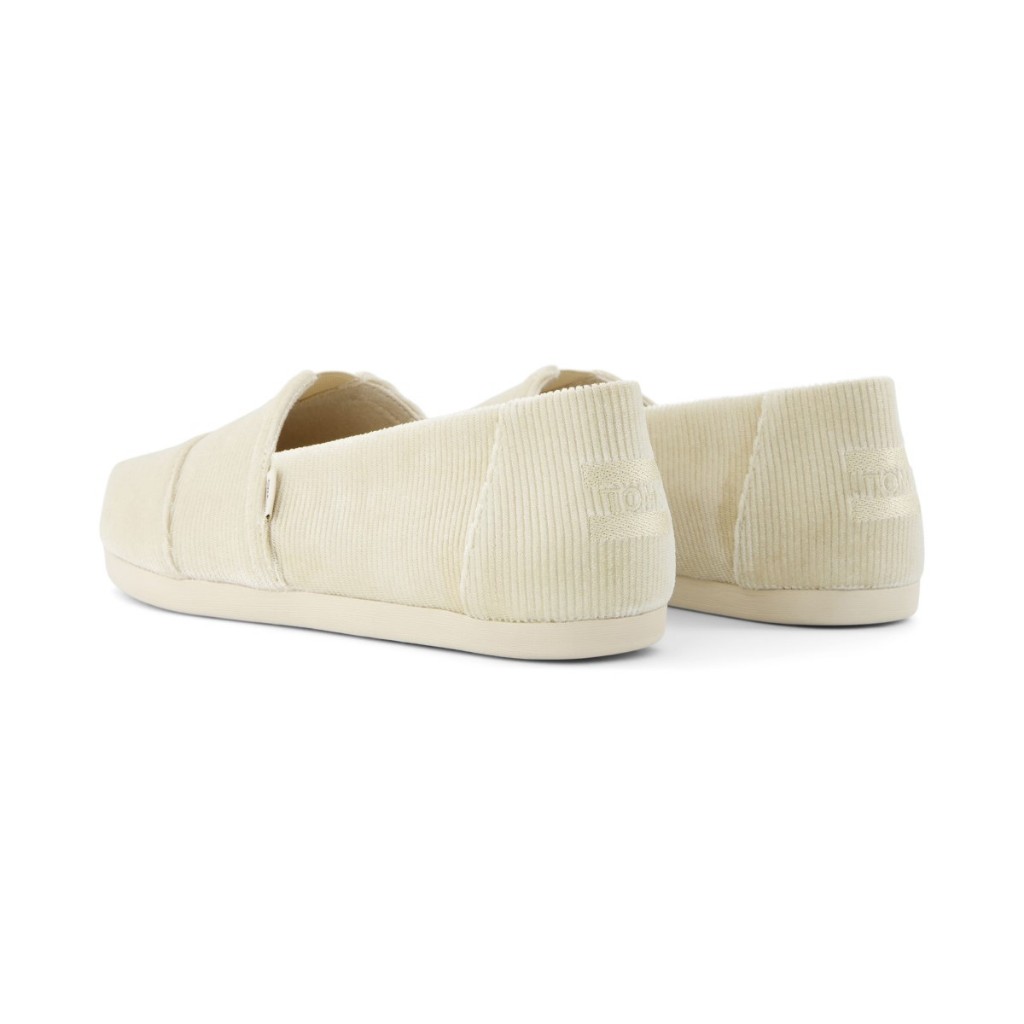 TOMS รองเท้าลำลองผู้หญิง สลิปออน รุ่น Alpargata Cloudbound Beige Corduroy (CD) รองเท้าลิขสิทธิ์แท้