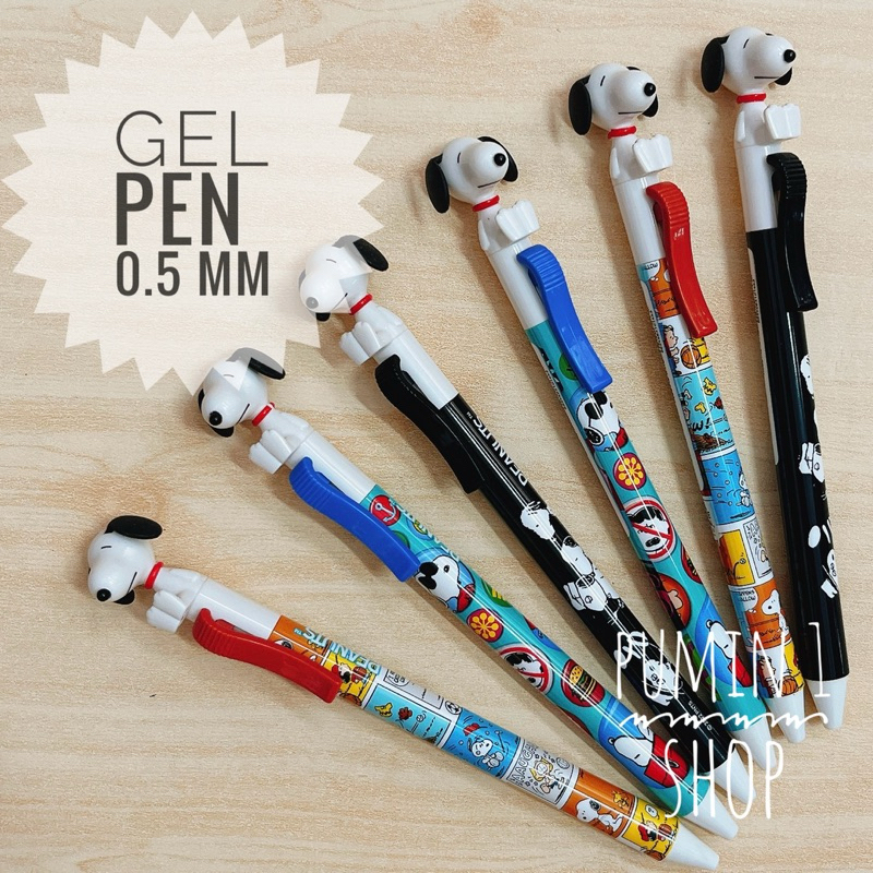 ปากกาหมึกเจลสนูปปี้ กระดิกหู สุดน่ารัก snoopy gel pen by M&G