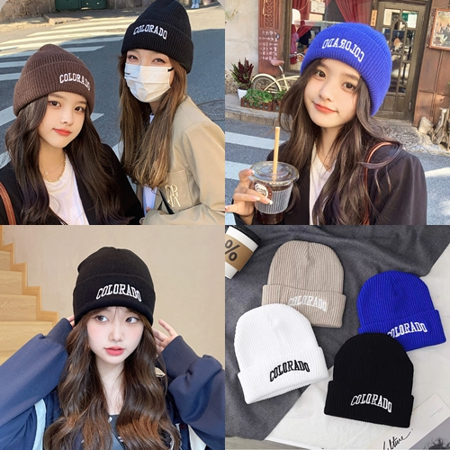 หมวกไหมพรม_Colorado Cap_Hat ใส่กันหนาว ลายปัก มีหลายสี ราคาถูก พร้อมส่ง