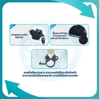 [360Wellness] **พร้อมส่ง** รองเท้ารองเฝือก เฝือกรองเท้า หลายไซซ์ ทนทาน สามารถใส่ได้ ซ้ายและขวา