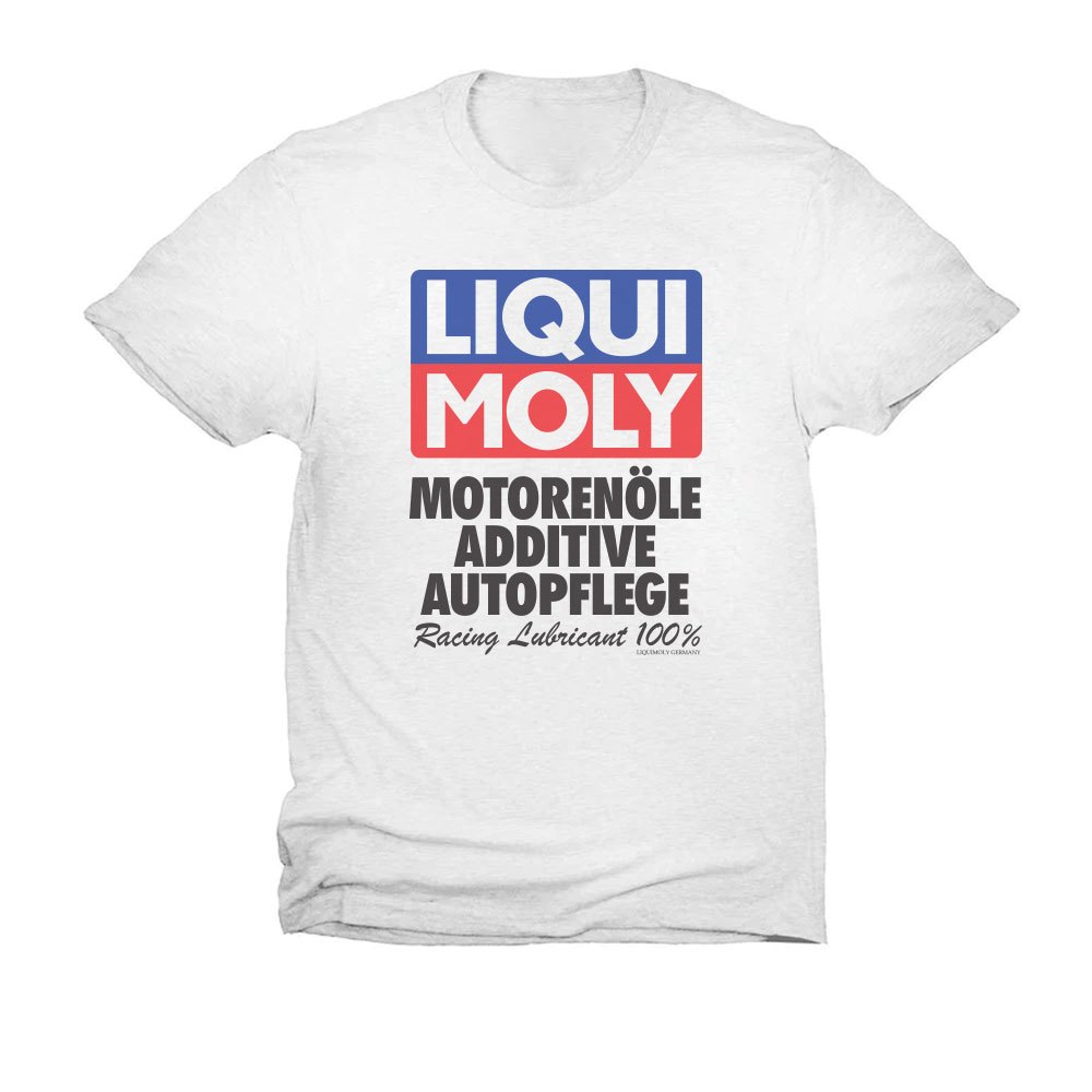 LIQUI MOLY T SHIRT เสื้อยืด น้ำมันเครื่อง รถซิ่ง เครื่องยนต์ ผ้า COTTON 100% SIZE M -3XL