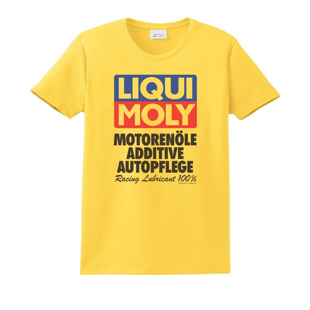 LIQUI MOLY T SHIRT เสื้อยืด น้ำมันเครื่อง รถซิ่ง เครื่องยนต์ ผ้า COTTON 100% SIZE M -3XL