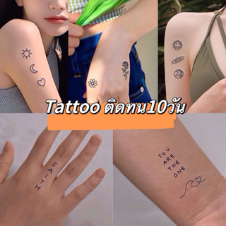 🌴แทททูติดทน7-10วัน ต้องรอติดสี 8x11cmพร้อมส่งใน🇹🇭