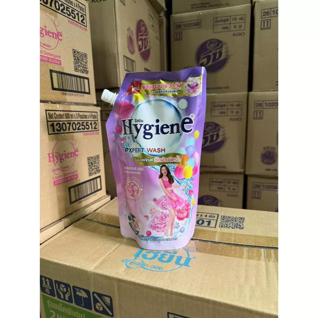 ไฮยีน Hygiene Expert Wash 480-520 มล. น้ำยาซักผ้า สูตรเข้มข้น ครบทุกสูตร household thumbnail 4