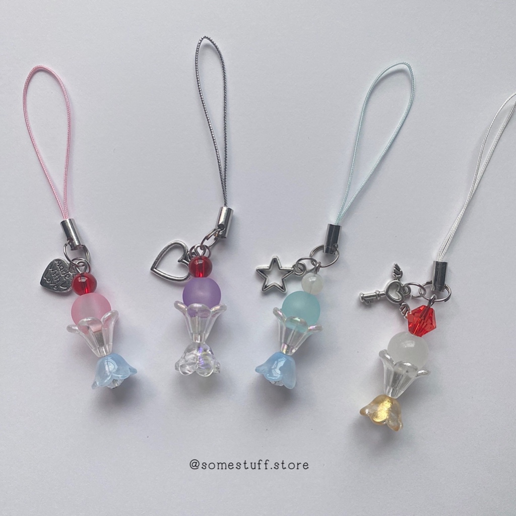 somestuff | พวงกุญแจลูกปัดไอติมซันเด ไอติมโฟลท ไอติม น่ารัก ྀི ห้อยกระเป๋า โทรศัพท์ iPhone แฟ้มการ์ด : phone charm
