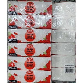 กระดาษเช็ดหน้าแอโร่แพค6ห่อ