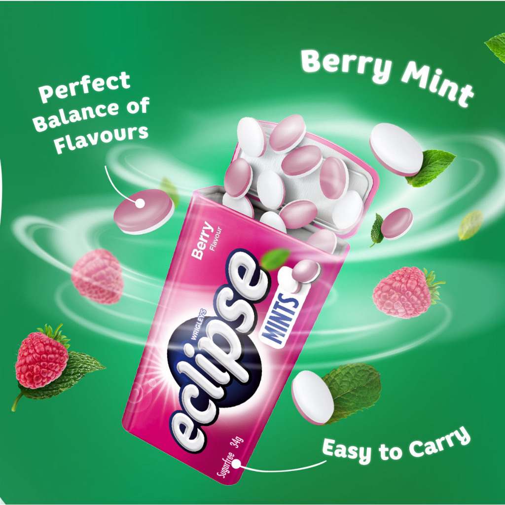 1 แถม 1ฟรี Eclipse Mints  35g Candy / Sugar Free ลูกอมรสมิ้นท์ แบบไม่มีน้ำตาล