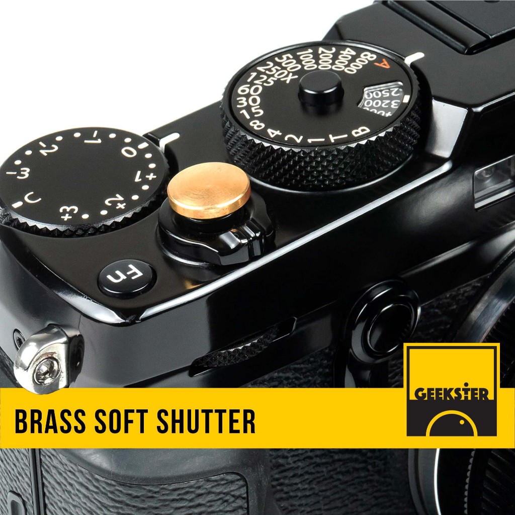 ปุ่ม Soft Shutter ทองเหลือง แท้ แบบนูน ( Brass Soft Release Shutter Button / ปุ่มชัตเตอร์ )