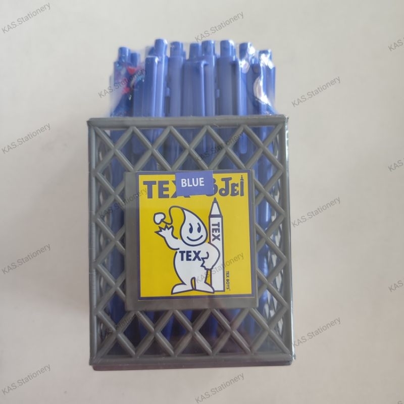 ปากกาลูกลื่น TEX 1.0มม. MC228 หมึกน้ำเงิน (1×50)