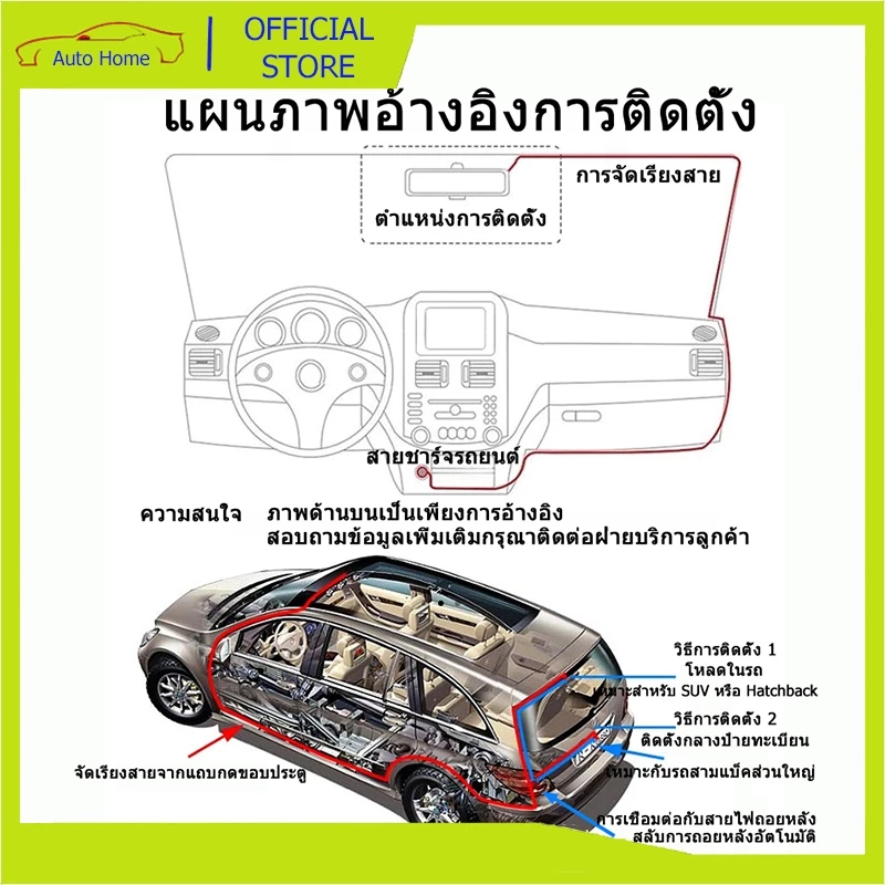 car camera กล้องติดรถยนต์ Full HD WDR รุ่น T626 บอดี้โลหะ 1080P WDR(ชัดในโหมดกลางคืน) อัลตร้า HD บันทึกคู่ thumbnail 8