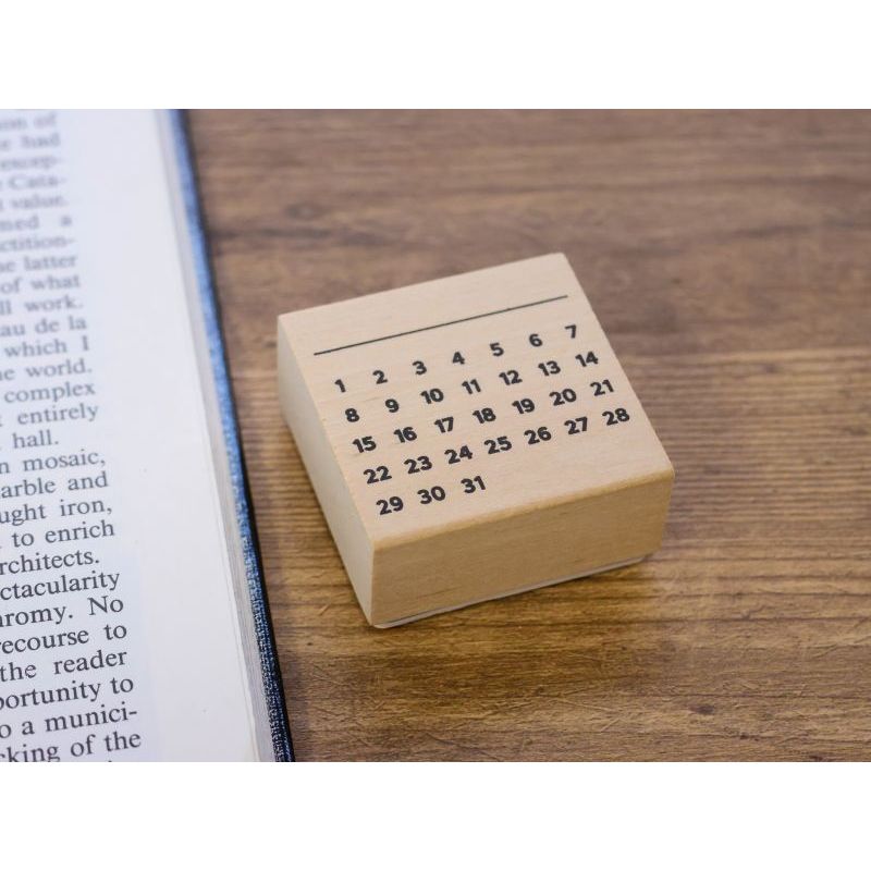 Kodomo no Kao ตัวปั๊มปฏิทิน Calendar Stamp และ Habit Tracker Stamp ตกแต่งสมุดบันทึก