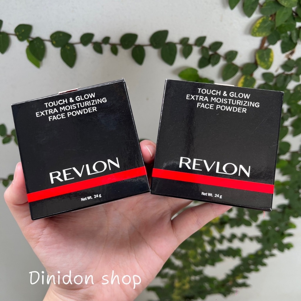 ((dinidon shop)) แป้งฝุ่น Revlon Touch & Glow Extra Moisturizing Powder 24g.