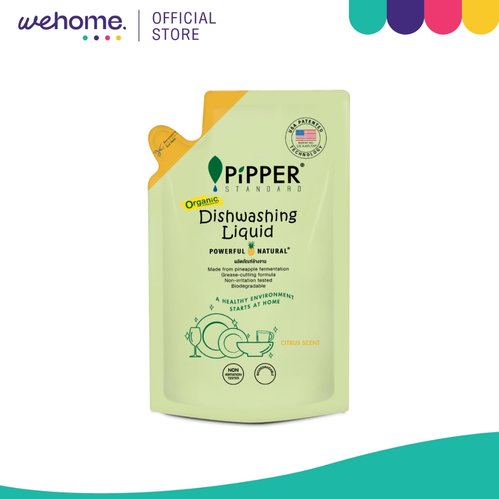 PIPPER STANDARD น้ำยาล้างจาน กลิ่นซิตรัส 750 มล. (รีฟิล) |PCS|
