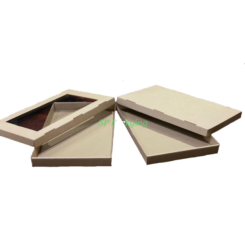 (แพ็ค 5 ชุด) เบอร์ 1 ฝาหน้าต่าง กล่องใส่โดนัทจิ๋ว ขนาด 12 x 20 x 1.5 นิ้ว (ตัวกล่องพร้อมฝา) - รูปที่ 3