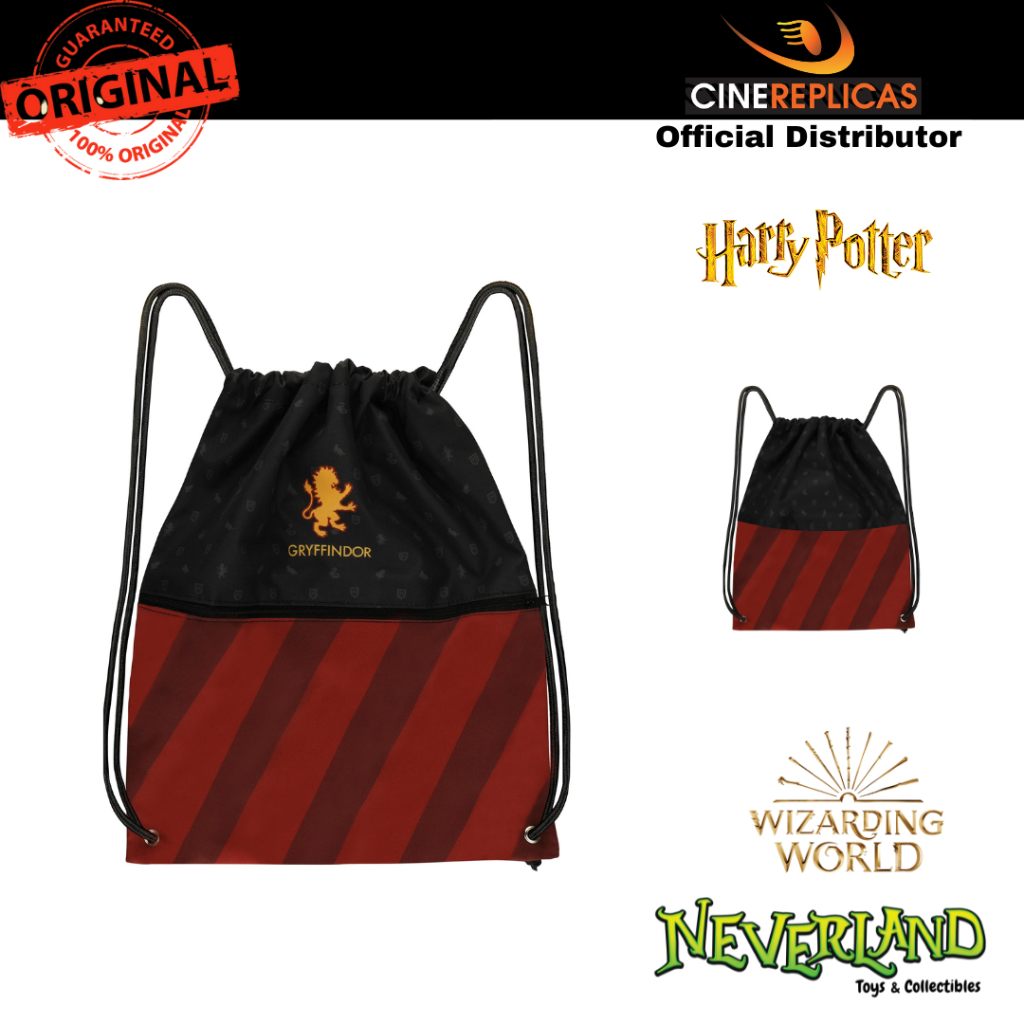 (Cinereplicas) Harry Potter Gryffindor Drawstring Gym Bag Wizarding World