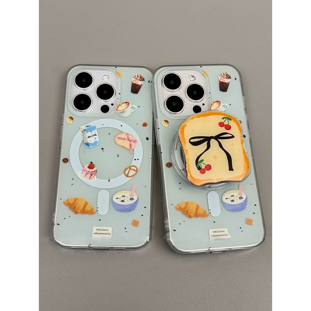 จัดส่ง24ชม for iPhone 15 14 13 12 11 Pro max case for เคสไอโฟน15 บางเบาพกพาง่าย น่ารัก การ์ตูน โบว์ริบบิ้นแม่เหล็ก Case