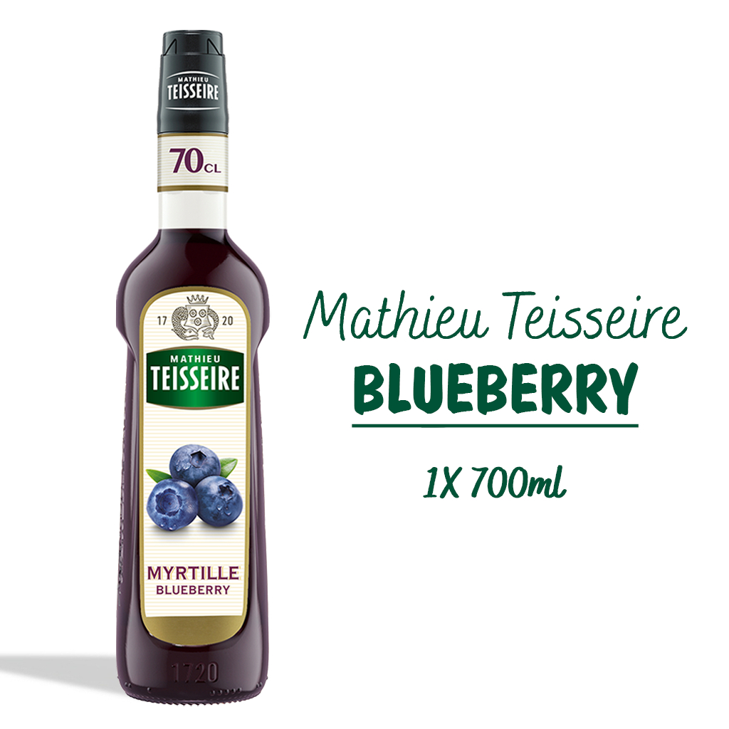 Mathieu Teisseire น้ำเชื่อมกลิ่นบลูเบอร์รี่ 700มล. | Mathieu Teisseire Blueberry Syrup