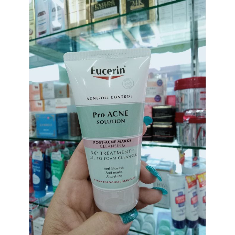 โฟมล้างหน้าแอคเน่.Eucerin.75ml.exp.2027