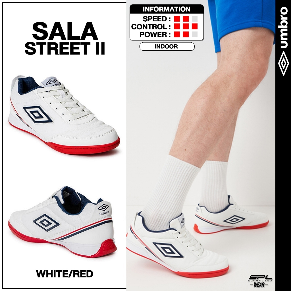 Umbro รองเท้าฟุตซอล IN Sala Street II 82033U-MCW WHRD (1390)