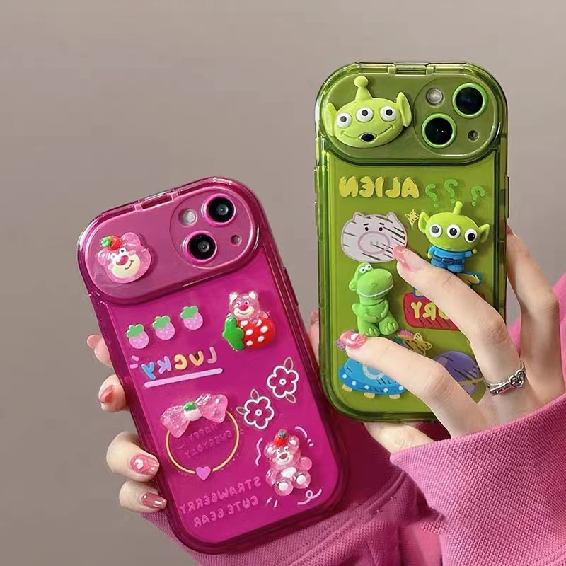 เคสนิ่ม ขาตั้งได้ มีกระจก การ์ตูนนูน สำหรับ 7G 8G 7plus 8plus XR XSMAX i11 12 pro max 13 pro max สำหรับไอโฟน