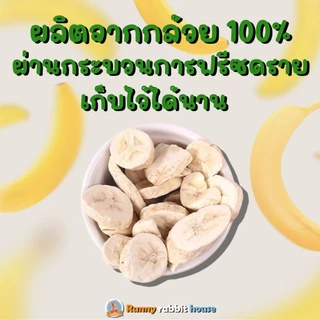 บ้านน้องรันนี่ กล้วยฟรีซดราย หอมๆ หวานธรรมชาติ ขนมสำหรับสัตว์ฟันแทะ
