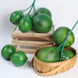 มะพร้าวปลอม มะพร้าวสีเขียวเทียม มเดลมะพร้าว มะพร้าว สําหรับตกแต่ง ร้านค้า หรือใช้เป็นพร๊อพถ่ายรูป