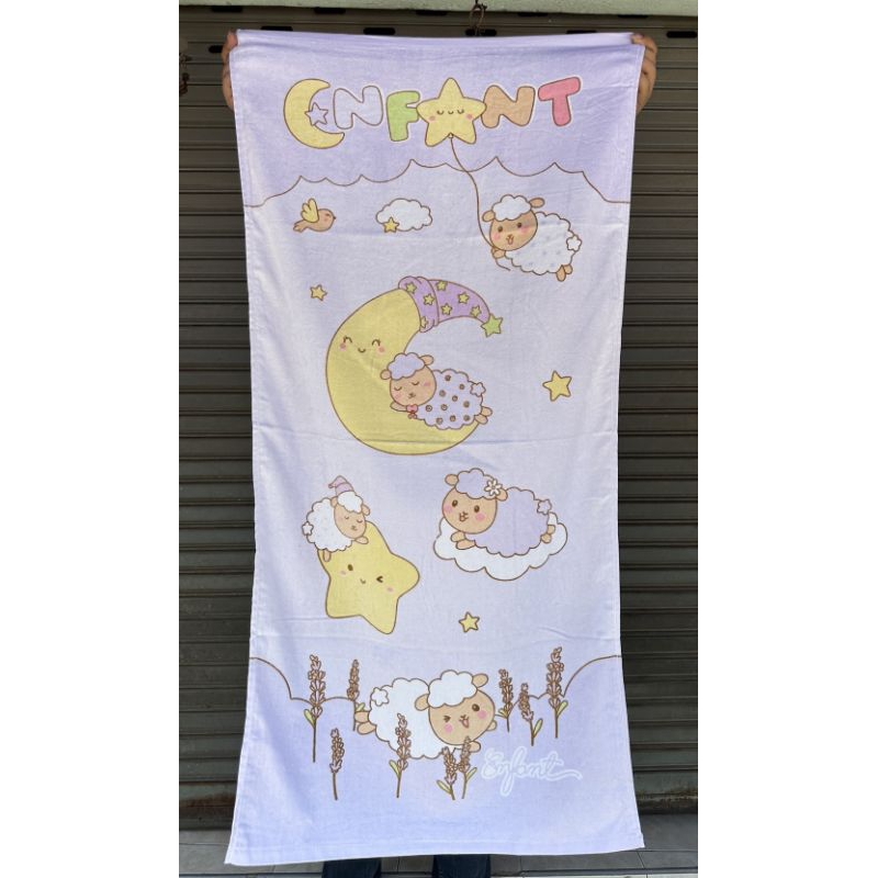 ENFANT(อองฟองต์) ผ้าขนหนูหลุดQC ขนาด 24“48 นิ้วของแท้ไม่มีป้าย สุ่มตำหนิ  ขอคนรับได้เท่านั้นขอคนรับได้