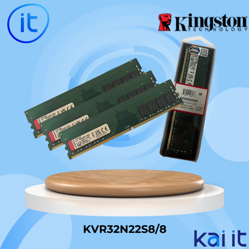RAM DDR4 (3200) 8GB KINGSTON VALUE (KVR32N22S8/8)